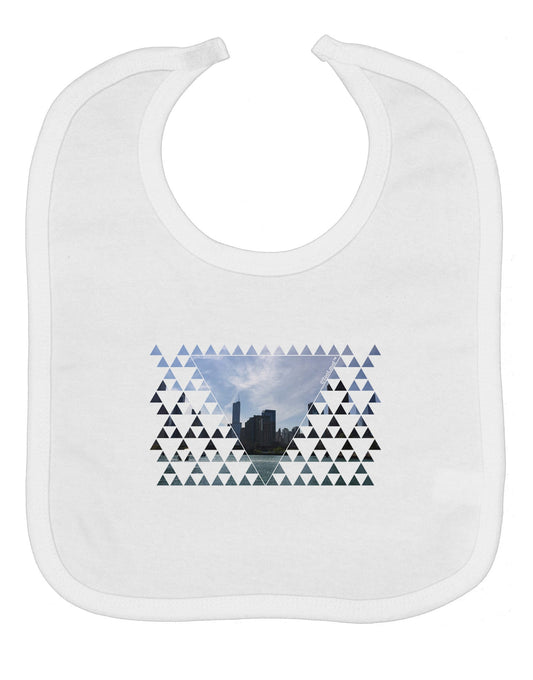 Chicago Triangles Baby Bib