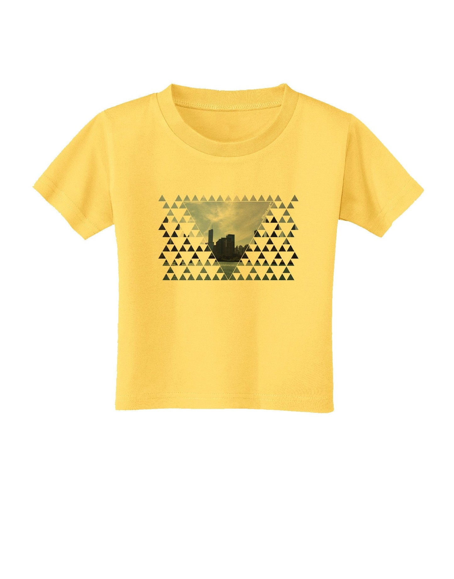 Chicago Triangles Toddler T-Shirt-Toddler T-Shirt-TooLoud-Yellow-4T-Davson Sales