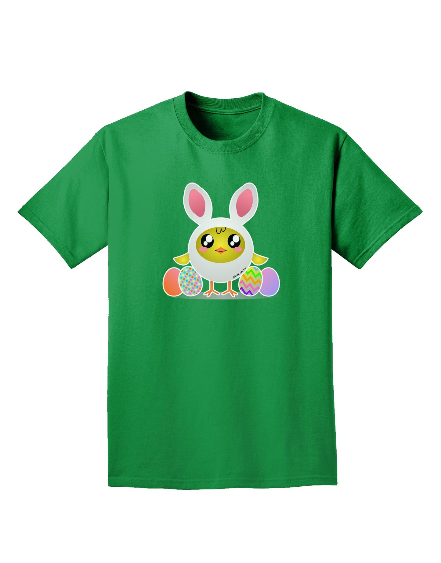 Chick In Bunny Costume Adult Dark T-Shirt-Mens T-Shirt-TooLoud-Kelly-Green-Small-Davson Sales