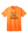 Chick In Bunny Costume Adult T-Shirt-unisex t-shirt-TooLoud-Neon-Orange-Small-Davson Sales