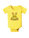 Chick In Bunny Costume Baby Romper Bodysuit-Baby Romper-TooLoud-Yellow-06-Months-Davson Sales