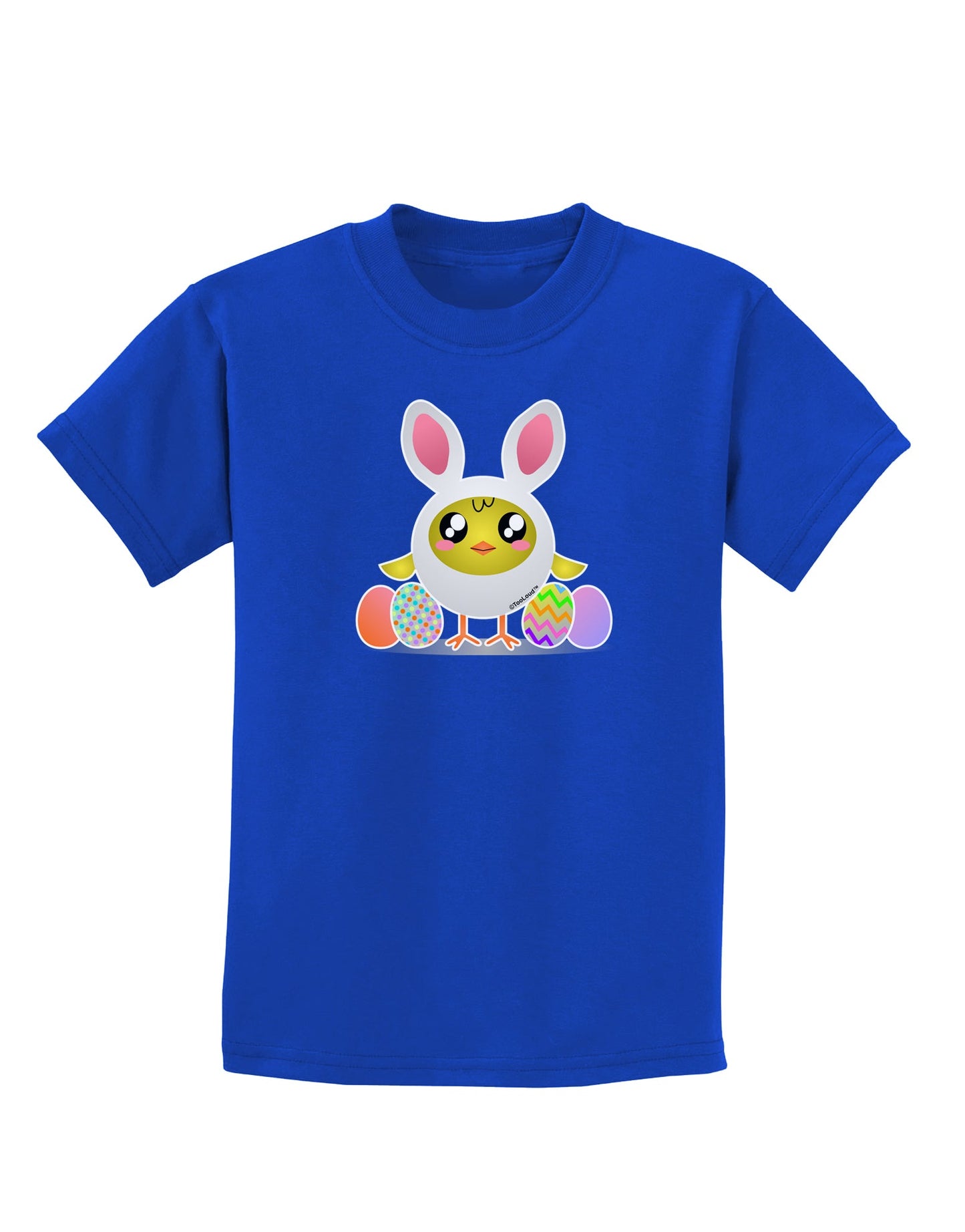 Chick In Bunny Costume Childrens Dark T-Shirt-Childrens T-Shirt-TooLoud-Royal-Blue-X-Small-Davson Sales