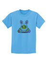 Chick In Bunny Costume Childrens T-Shirt-Childrens T-Shirt-TooLoud-Aquatic-Blue-X-Small-Davson Sales