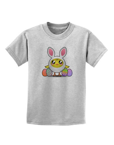 Chick In Bunny Costume Childrens T-Shirt-Childrens T-Shirt-TooLoud-AshGray-X-Small-Davson Sales