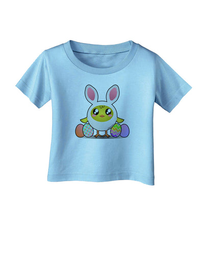 Chick In Bunny Costume Infant T-Shirt-Infant T-Shirt-TooLoud-Aquatic-Blue-06-Months-Davson Sales