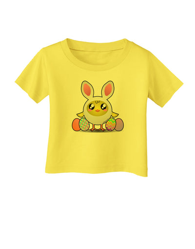 Chick In Bunny Costume Infant T-Shirt-Infant T-Shirt-TooLoud-Yellow-06-Months-Davson Sales