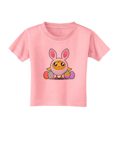Chick In Bunny Costume Toddler T-Shirt-Toddler T-Shirt-TooLoud-Candy-Pink-2T-Davson Sales