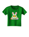 Chick In Bunny Costume Toddler T-Shirt Dark-Toddler T-Shirt-TooLoud-Clover-Green-2T-Davson Sales
