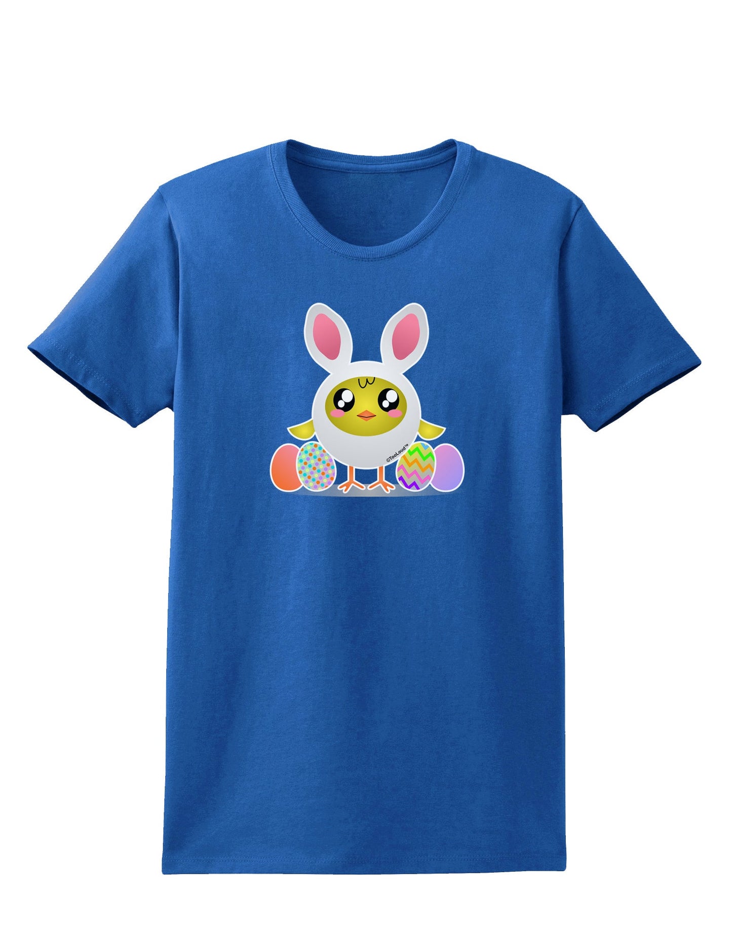Chick In Bunny Costume Womens Dark T-Shirt-TooLoud-Royal-Blue-X-Small-Davson Sales