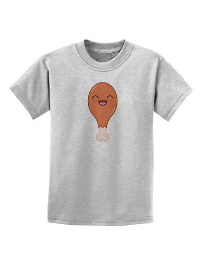 Chicken Leg Childrens T-Shirt-Childrens T-Shirt-TooLoud-AshGray-X-Small-Davson Sales