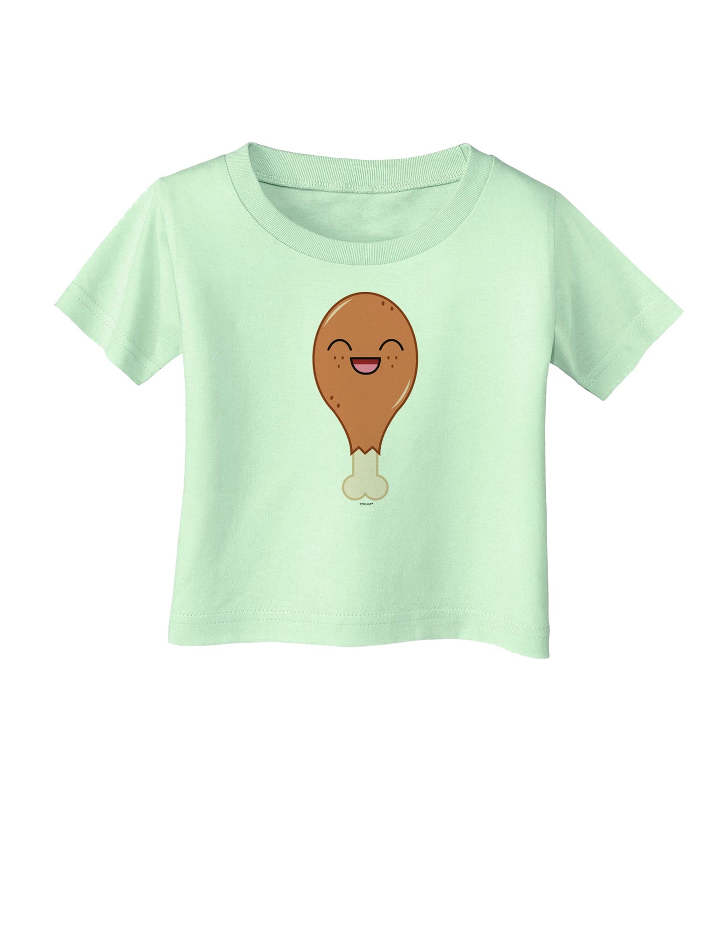 Chicken Leg Infant T-Shirt-Infant T-Shirt-TooLoud-Light-Green-06-Months-Davson Sales