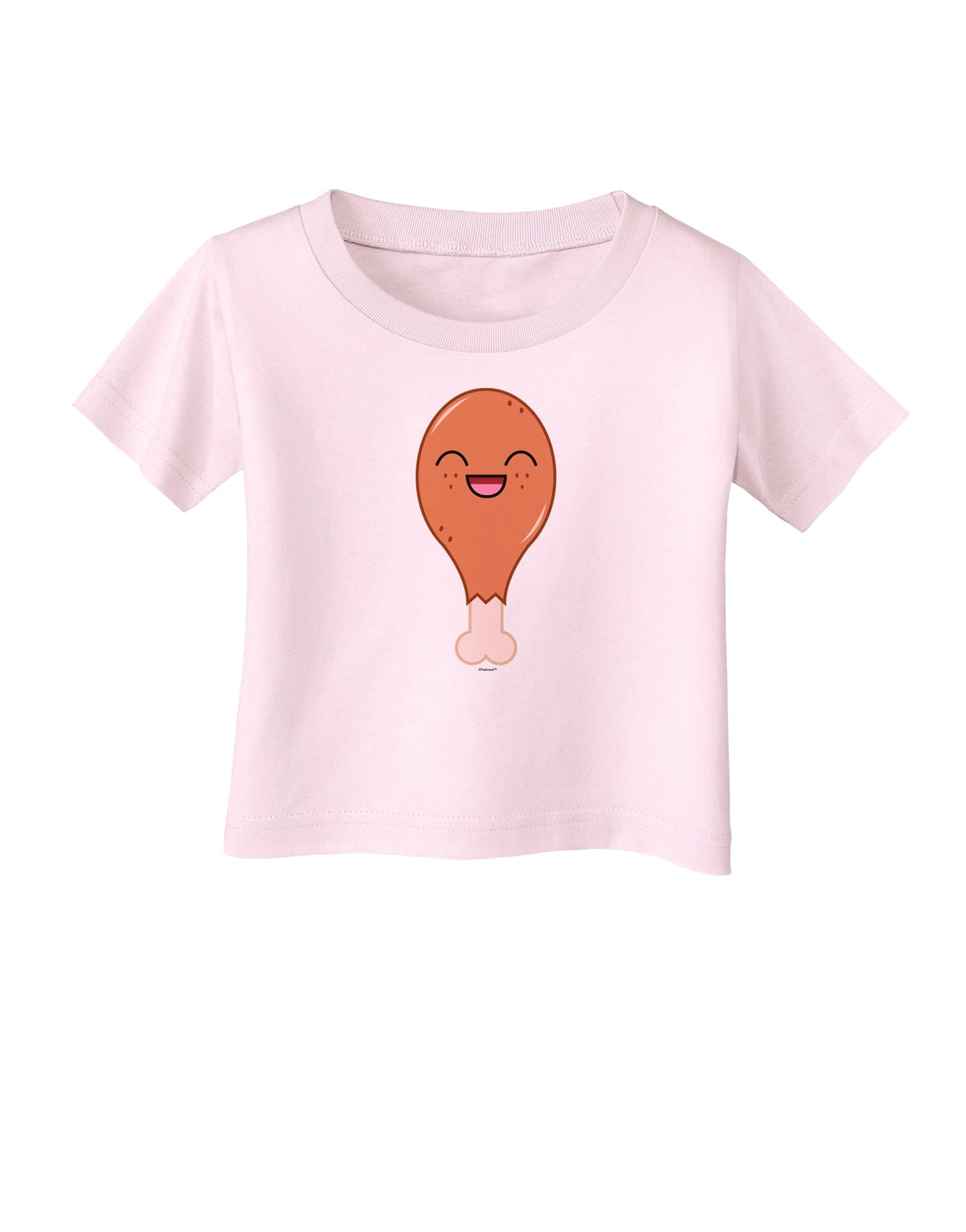 Chicken Leg Infant T-Shirt-Infant T-Shirt-TooLoud-Light-Pink-06-Months-Davson Sales