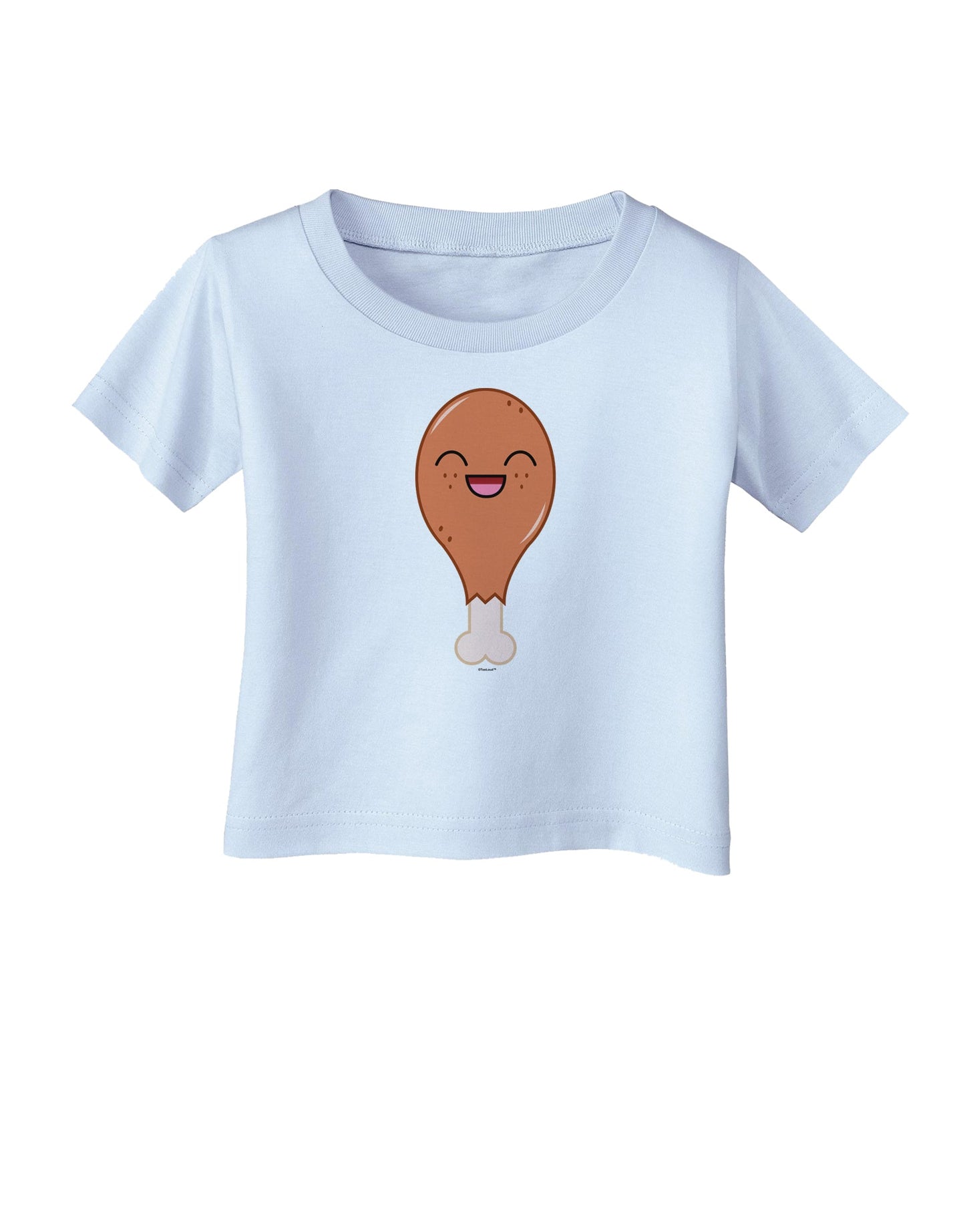 Chicken Leg Infant T-Shirt-Infant T-Shirt-TooLoud-Light-Blue-06-Months-Davson Sales