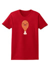 Chicken Leg Womens Dark T-Shirt-TooLoud-Red-X-Small-Davson Sales