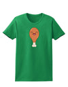 Chicken Leg Womens Dark T-Shirt-TooLoud-Kelly-Green-X-Small-Davson Sales