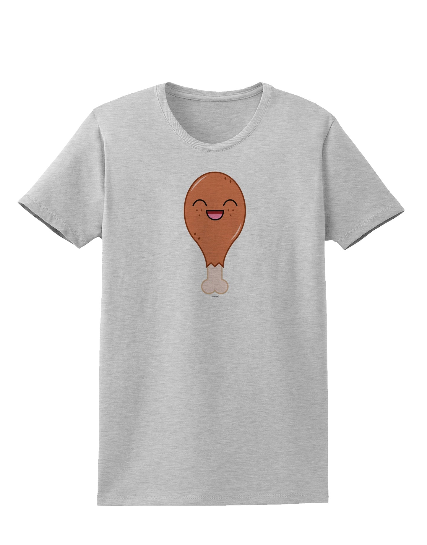 Chicken Leg Womens T-Shirt-Womens T-Shirt-TooLoud-AshGray-X-Small-Davson Sales