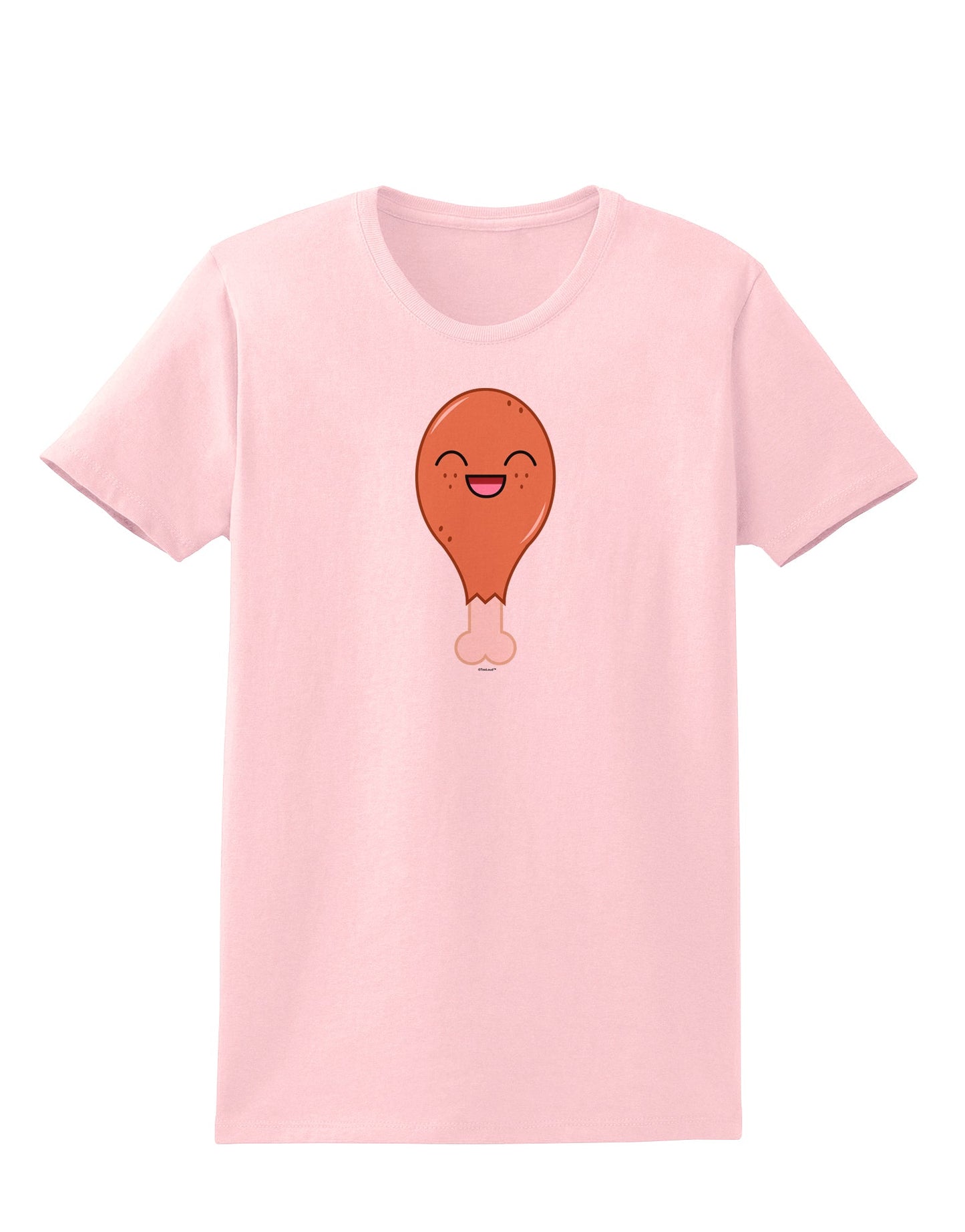 Chicken Leg Womens T-Shirt-Womens T-Shirt-TooLoud-PalePink-X-Small-Davson Sales