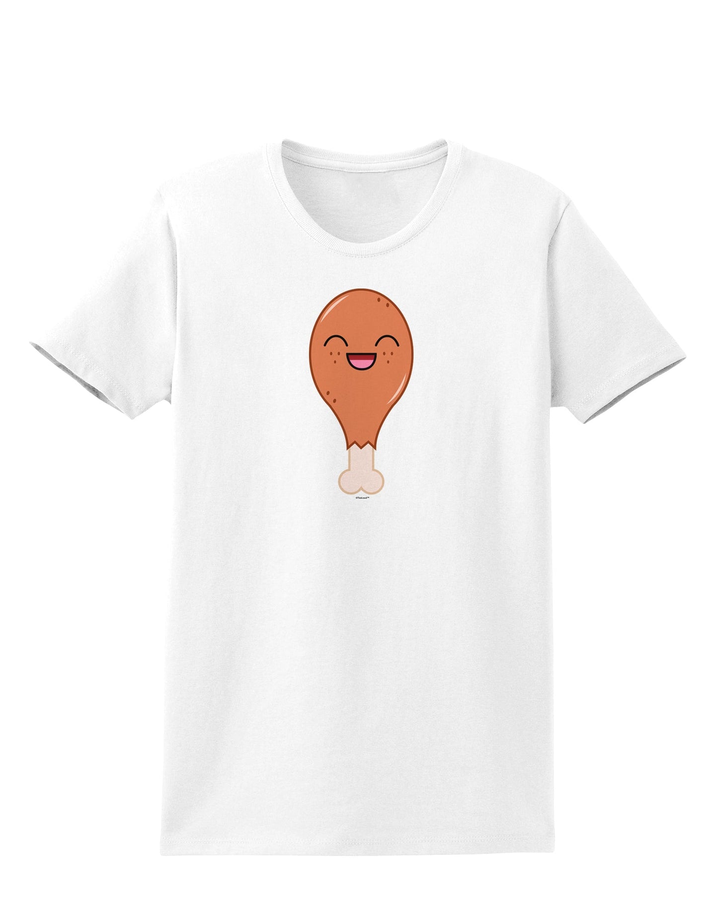 Chicken Leg Womens T-Shirt-Womens T-Shirt-TooLoud-White-X-Small-Davson Sales