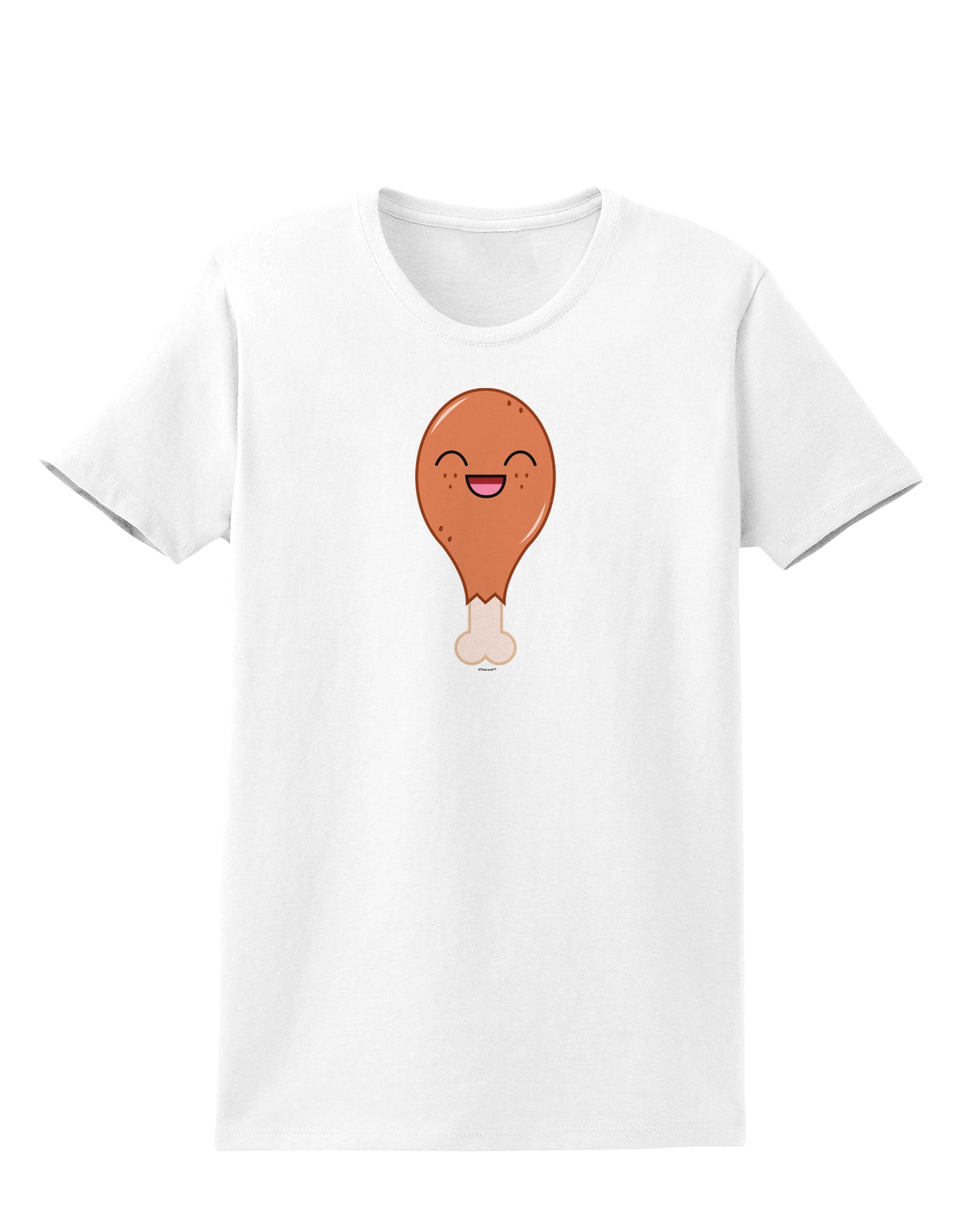 Chicken Leg Womens T-Shirt-Womens T-Shirt-TooLoud-White-X-Small-Davson Sales