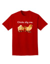 Chicks Dig Me Adult Dark T-Shirt-Mens T-Shirt-TooLoud-Red-Small-Davson Sales