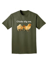 Chicks Dig Me Adult Dark T-Shirt-Mens T-Shirt-TooLoud-Military-Green-Small-Davson Sales