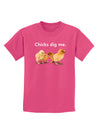 Chicks Dig Me Childrens Dark T-Shirt-Childrens T-Shirt-TooLoud-Sangria-X-Small-Davson Sales