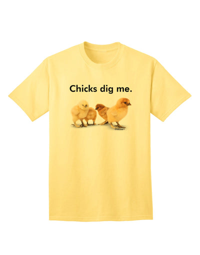Chicks Dig Me - Premium Adult T-Shirt Collection-Mens T-shirts-TooLoud-Yellow-Small-Davson Sales