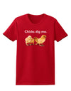 Chicks Dig Me Womens Dark T-Shirt-TooLoud-Red-X-Small-Davson Sales