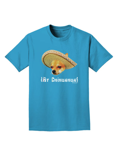 Chihuahua Dog with Sombrero - Ay Chihuahua Adult Dark T-Shirt by TooLoud-Mens T-Shirt-TooLoud-Turquoise-Small-Davson Sales