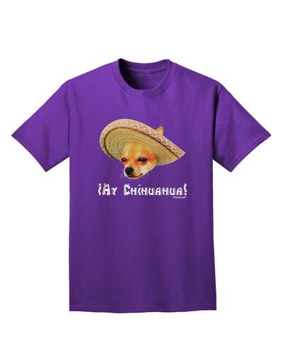 Chihuahua Dog with Sombrero - Ay Chihuahua Adult Dark T-Shirt by TooLoud-Mens T-Shirt-TooLoud-Purple-Small-Davson Sales