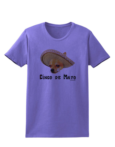 Chihuahua Dog with Sombrero - Cinco de Mayo Womens T-Shirt by TooLoud-Womens T-Shirt-TooLoud-Violet-X-Small-Davson Sales