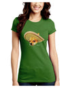 Chihuahua Dog with Sombrero - Patchwork Design Juniors Crew Dark T-Shirt by TooLoud-T-Shirts Juniors Tops-TooLoud-Kiwi-Green-Juniors Fitted X-Small-Davson Sales