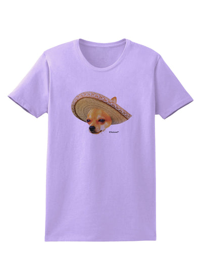 Chihuahua Dog with Sombrero - Patchwork Design Womens T-Shirt by TooLoud-Womens T-Shirt-TooLoud-Lavender-X-Small-Davson Sales