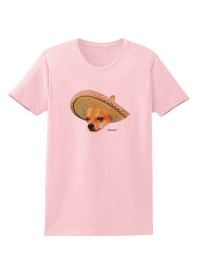 Chihuahua Dog with Sombrero - Patchwork Design Womens T-Shirt by TooLoud-Womens T-Shirt-TooLoud-PalePink-X-Small-Davson Sales