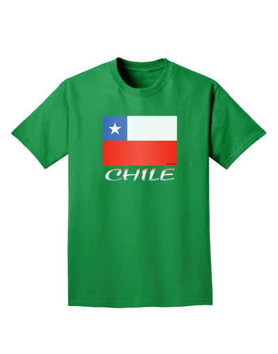 Chile Flag Adult Dark T-Shirt-Mens T-Shirt-TooLoud-Kelly-Green-Small-Davson Sales