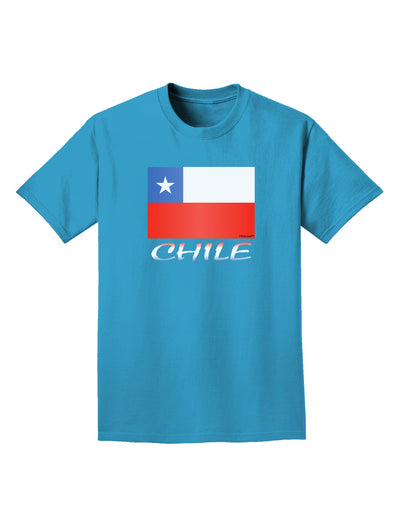 Chile Flag Adult Dark T-Shirt-Mens T-Shirt-TooLoud-Turquoise-Small-Davson Sales