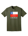 Chile Flag Adult Dark T-Shirt-Mens T-Shirt-TooLoud-Military-Green-Small-Davson Sales