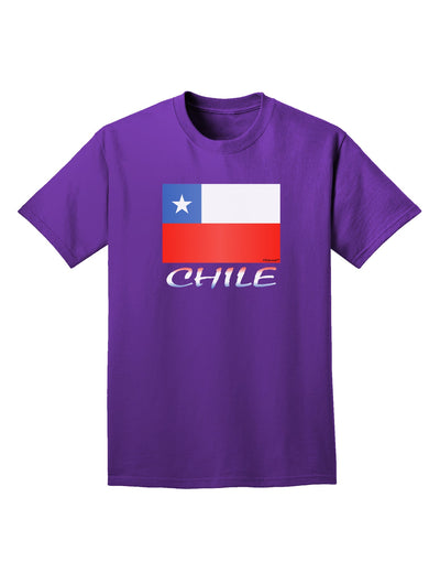 Chile Flag Adult Dark T-Shirt-Mens T-Shirt-TooLoud-Purple-Small-Davson Sales