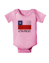 Chile Flag Baby Romper Bodysuit-Baby Romper-TooLoud-Pink-06-Months-Davson Sales