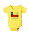 Chile Flag Baby Romper Bodysuit-Baby Romper-TooLoud-Yellow-06-Months-Davson Sales