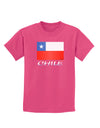 Chile Flag Childrens Dark T-Shirt-Childrens T-Shirt-TooLoud-Sangria-X-Small-Davson Sales