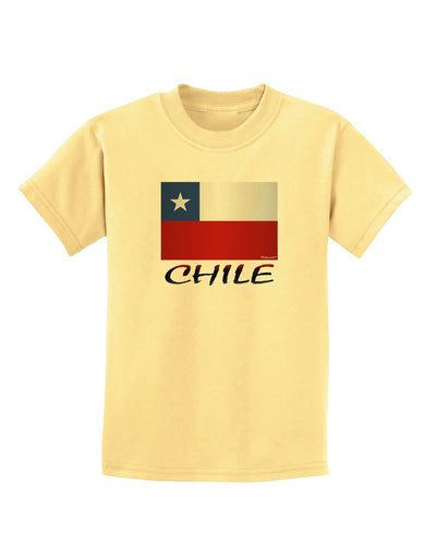 Chile Flag Childrens T-Shirt-Childrens T-Shirt-TooLoud-Daffodil-Yellow-X-Small-Davson Sales