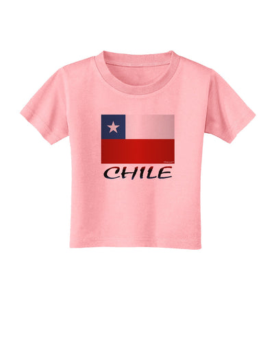 Chile Flag Toddler T-Shirt-Toddler T-Shirt-TooLoud-Candy-Pink-2T-Davson Sales