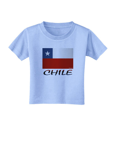 Chile Flag Toddler T-Shirt-Toddler T-Shirt-TooLoud-Aquatic-Blue-2T-Davson Sales