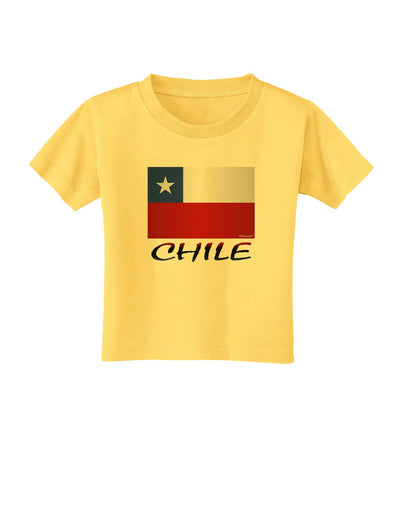 Chile Flag Toddler T-Shirt-Toddler T-Shirt-TooLoud-Yellow-2T-Davson Sales