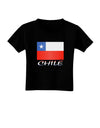 Chile Flag Toddler T-Shirt Dark-Toddler T-Shirt-TooLoud-Black-2T-Davson Sales