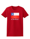 Chile Flag Womens Dark T-Shirt-TooLoud-Red-X-Small-Davson Sales