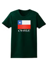 Chile Flag Womens Dark T-Shirt-TooLoud-Forest-Green-Small-Davson Sales