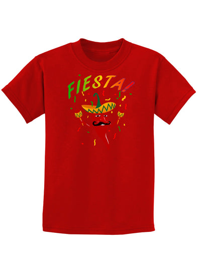 Chile Pepper de Fiesta Childrens Dark T-Shirt-Childrens T-Shirt-TooLoud-Red-X-Small-Davson Sales