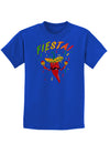 Chile Pepper de Fiesta Childrens Dark T-Shirt-Childrens T-Shirt-TooLoud-Royal-Blue-X-Small-Davson Sales